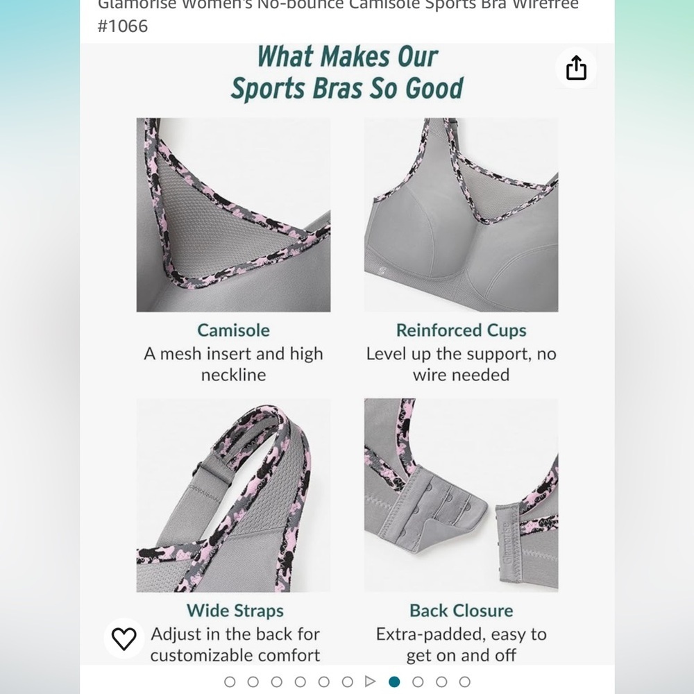 GLAMORISE Sport bra - Picture 5 of 11